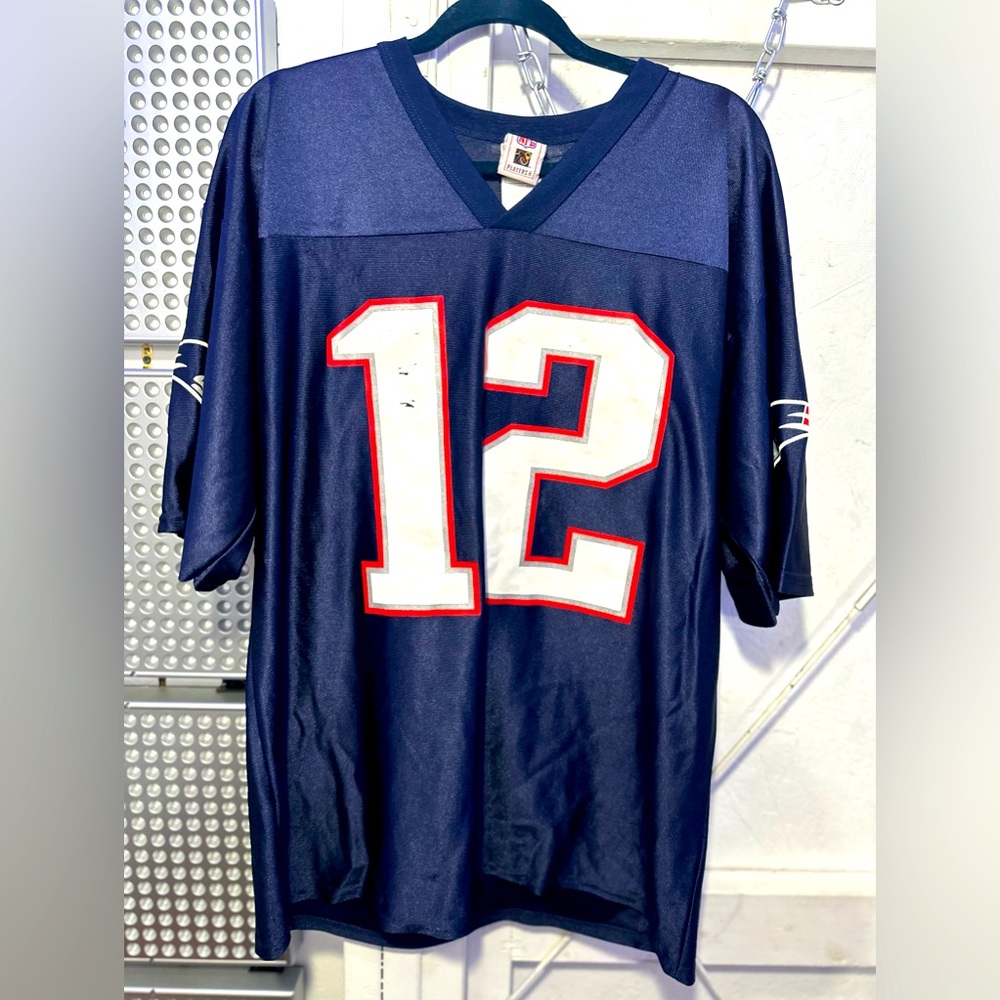 Vintage size Large Tom Brady #12 jersey